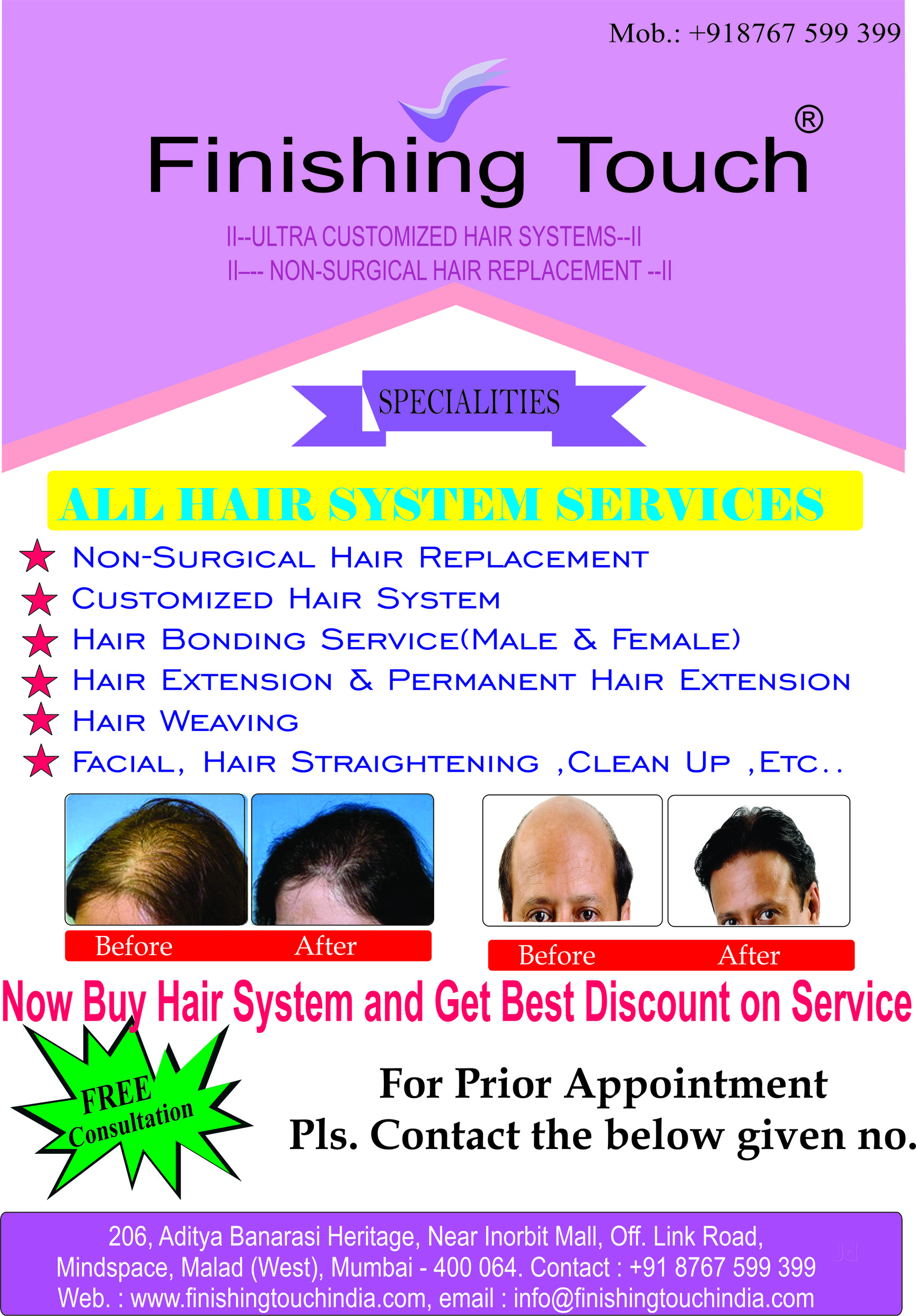 Top Hair Fixing Services In Dombivli East Mumbai Hair