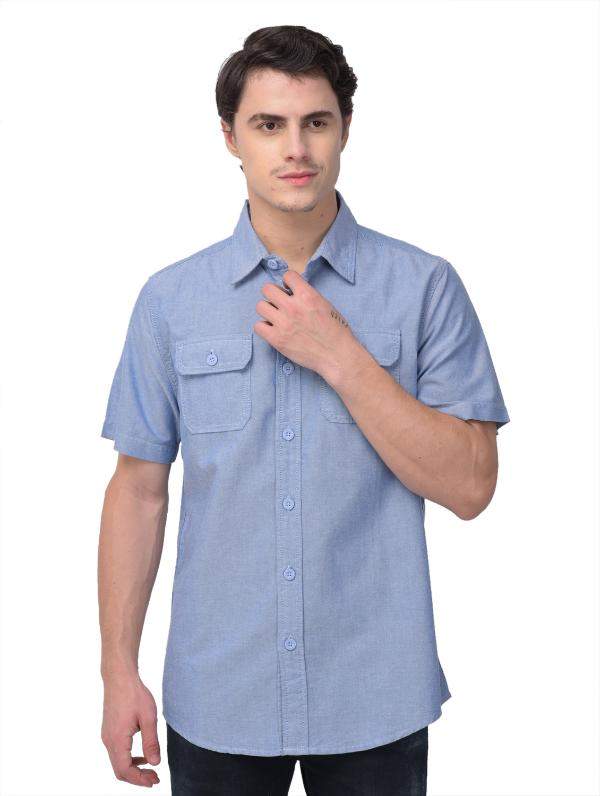 half sleeve shirt with blazer