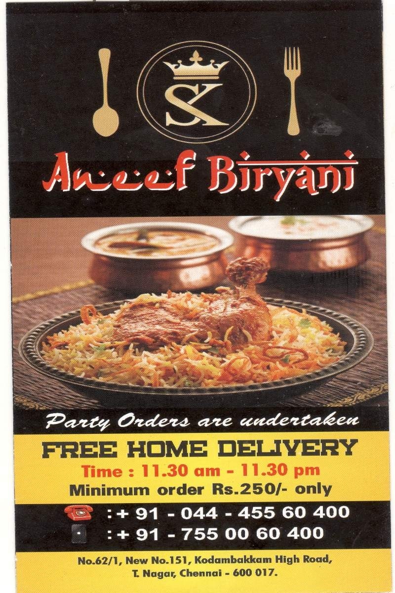 Anees Biryani in T Nagar,Chennai Order Food Online Best Biryani