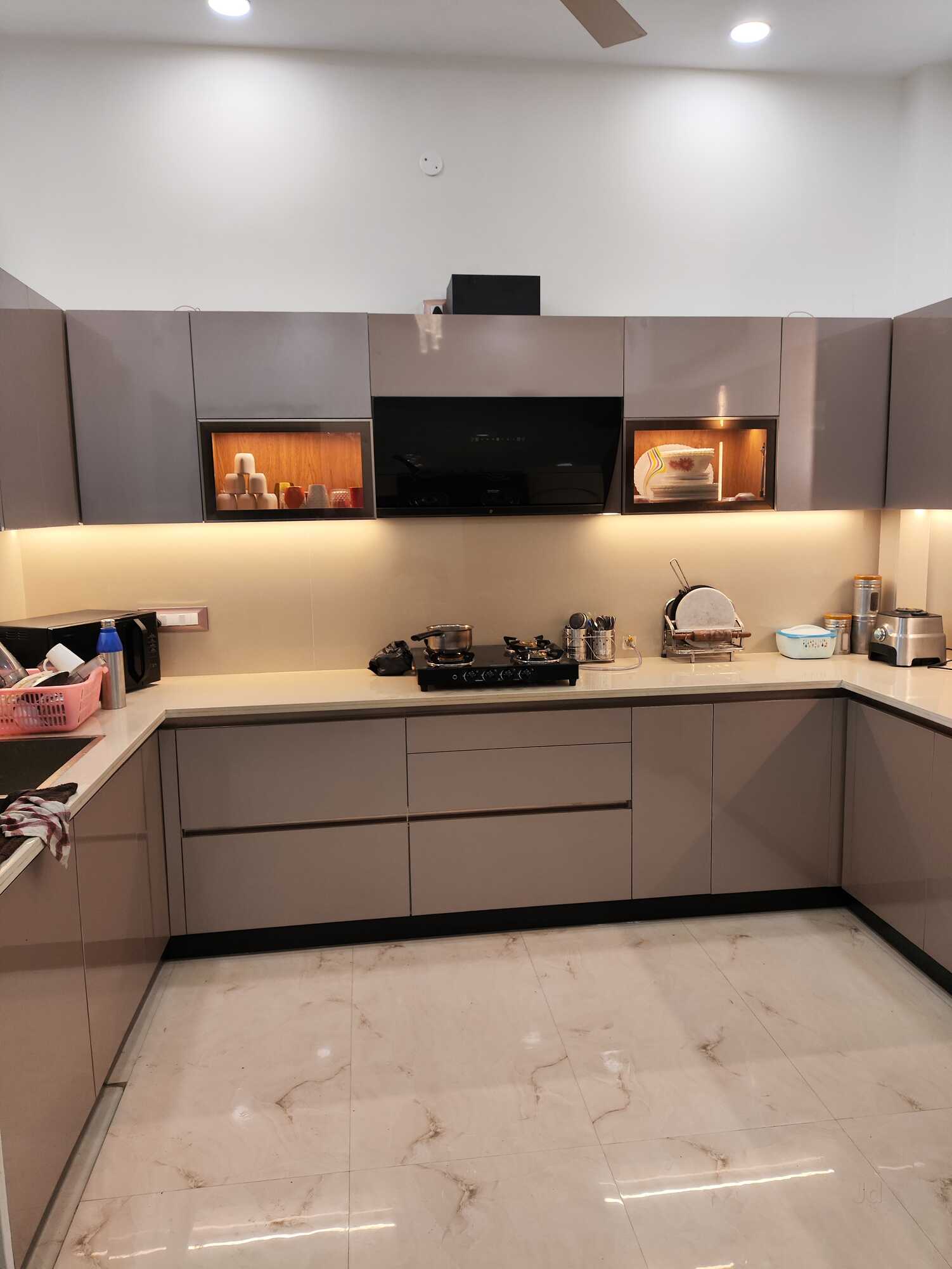 Modern Parallel Shape Wooden Modular Kitchen(Light Brown) in Amritsar ...