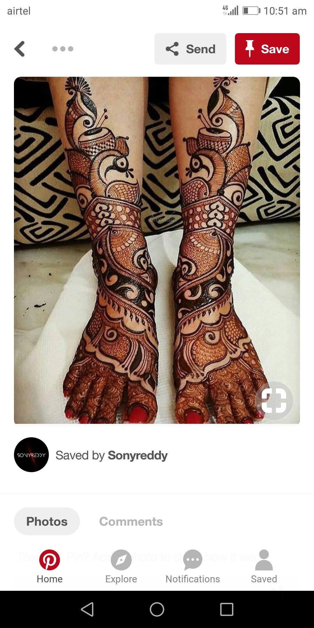 Image result for khafif mehndi leg