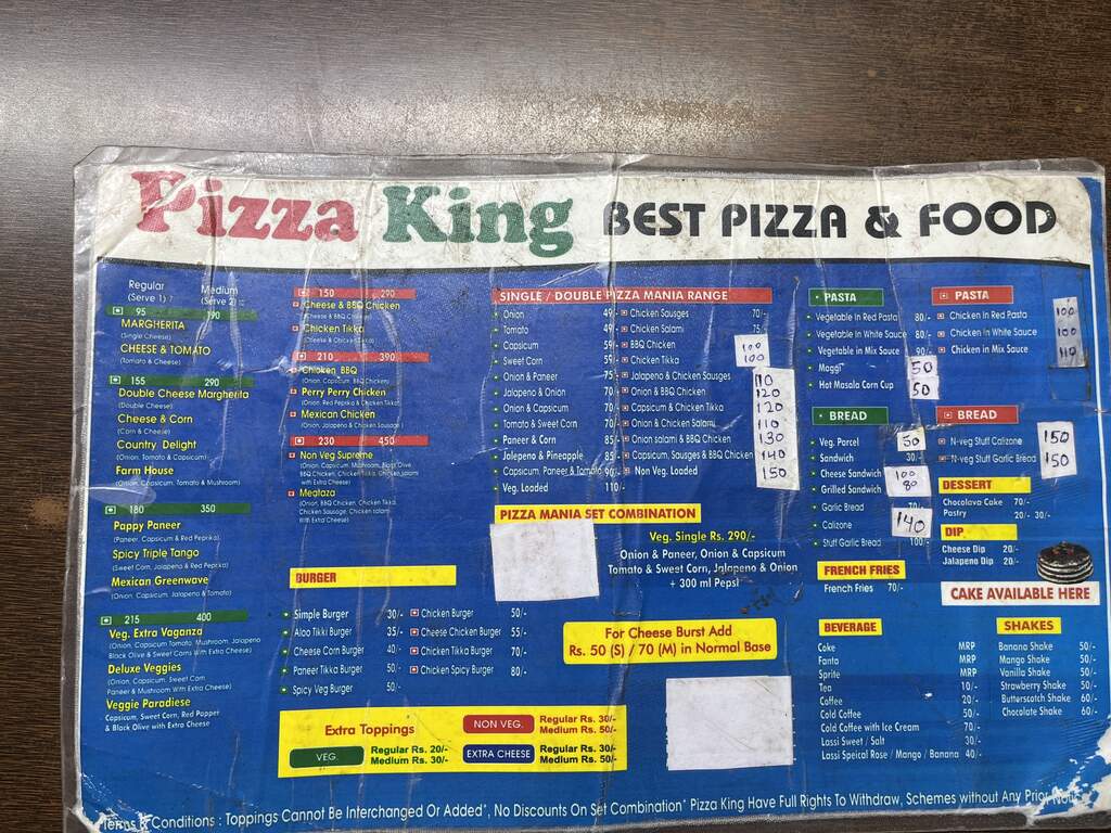 Pizza King in Ramdarbar,Chandigarh Best Pizza Outlets in Chandigarh
