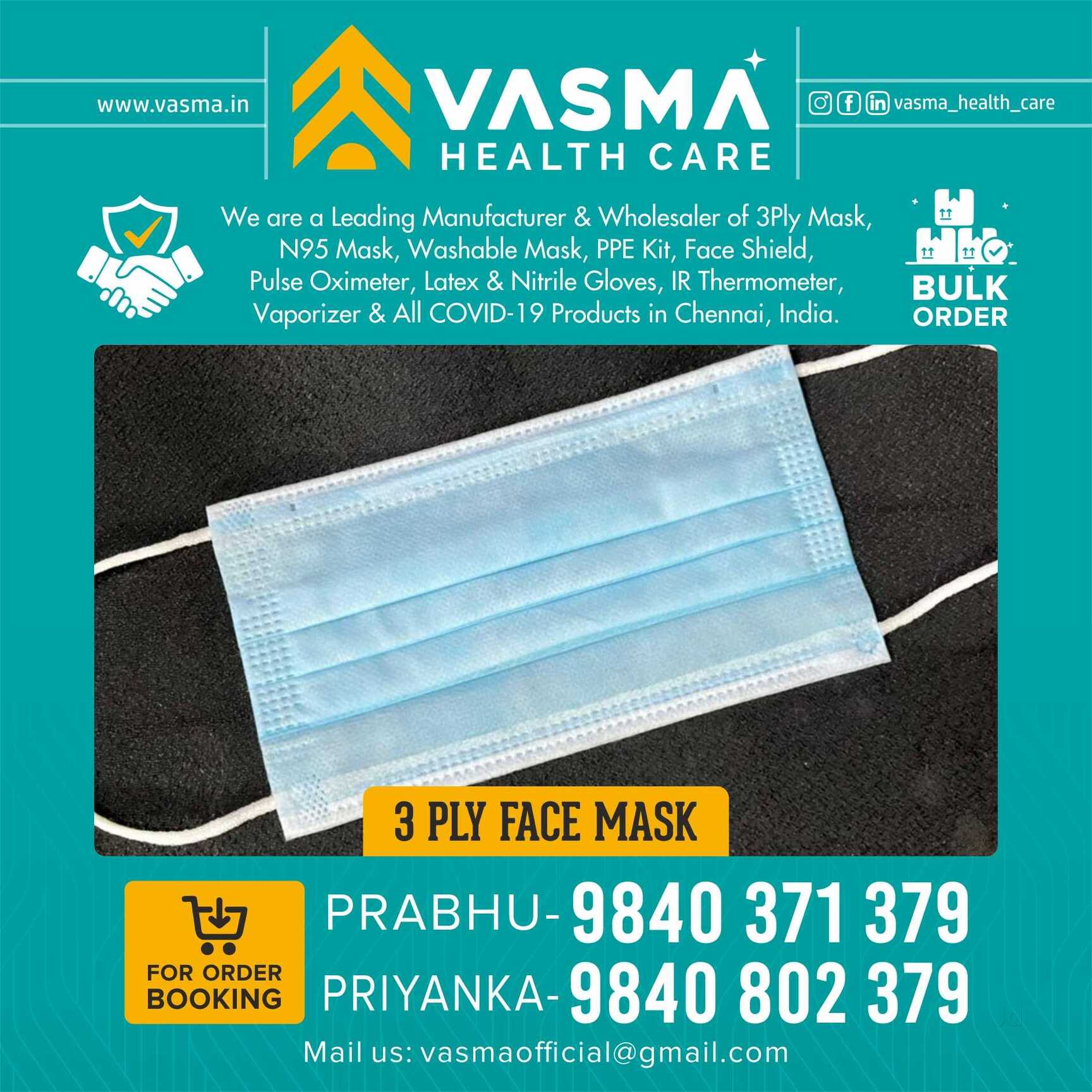 Top 100 3 Ply Face Mask Manufacturers in Chennai 3 प्लाई फेस मास्क