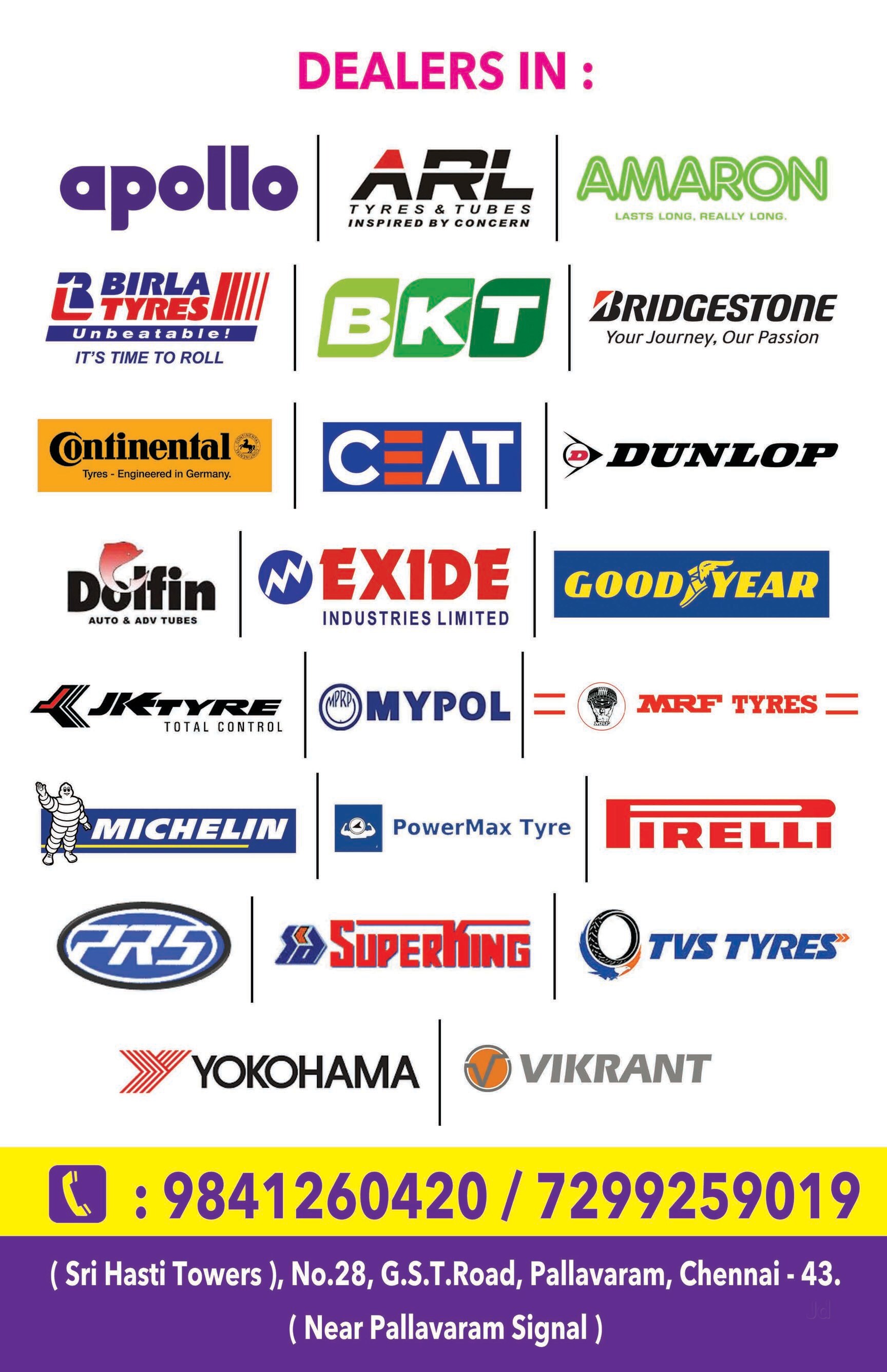 Catalogue G N Tyres in Tambaram Sanatorium , Chennai Justdial