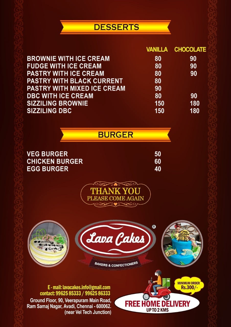 Discover more than 132 lava cakes vellore menu super hot kidsdream.edu.vn