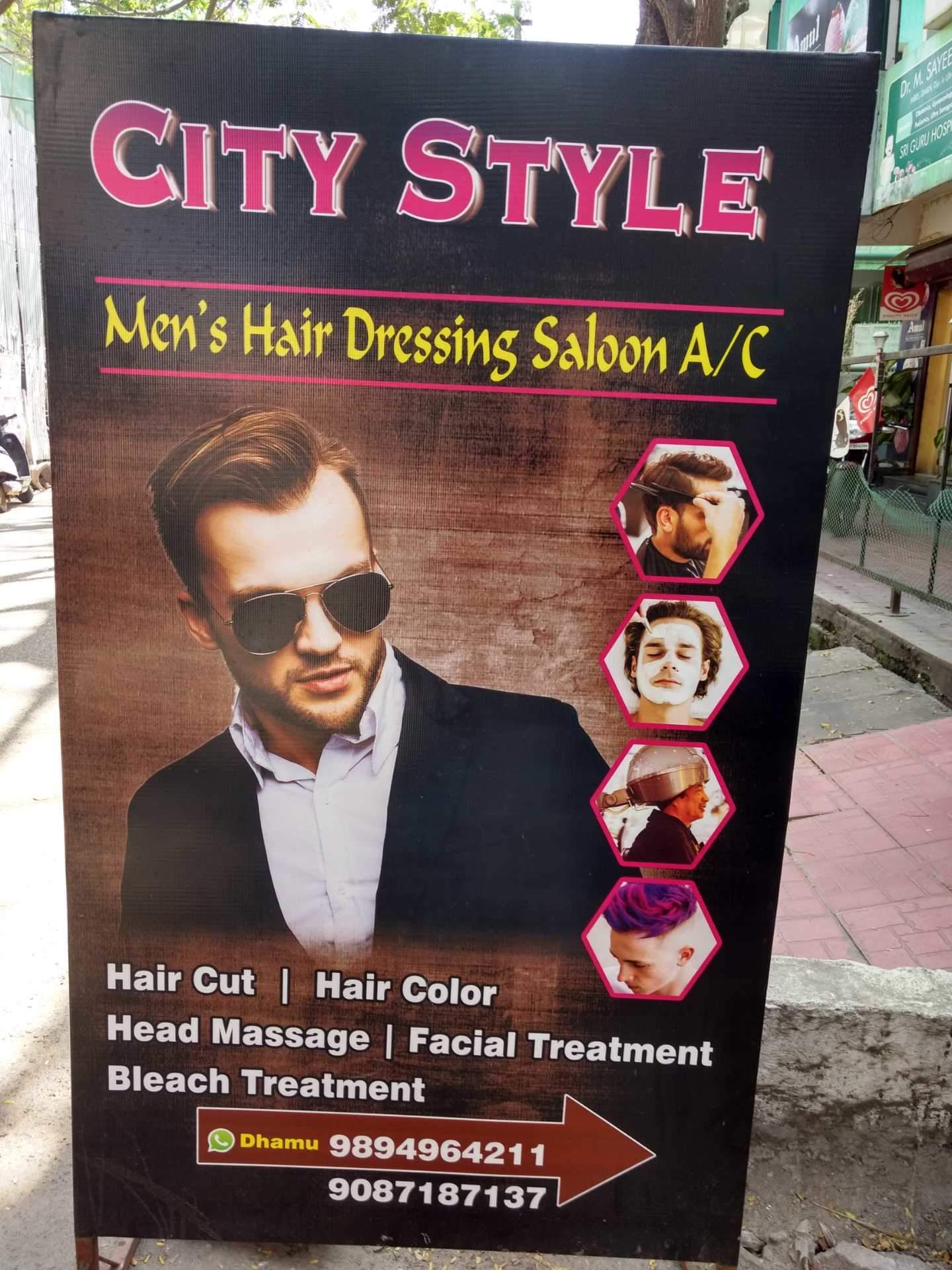 City Style Men Hair Dressing Salon Kuppakonanpudur Beauty Spas