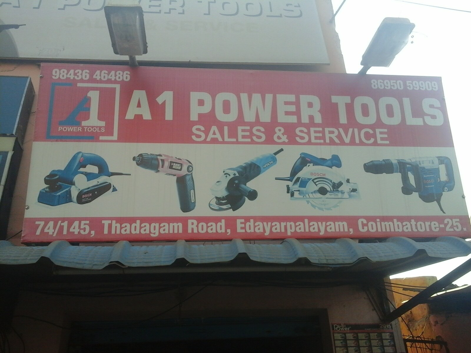 A1 Power Tools Opposite Ghandhiyadigal School Edayarpalayam, Coimbatore