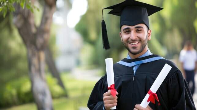 Graduation Gown in Lucknow Elegant Caps and Gowns for Every Size