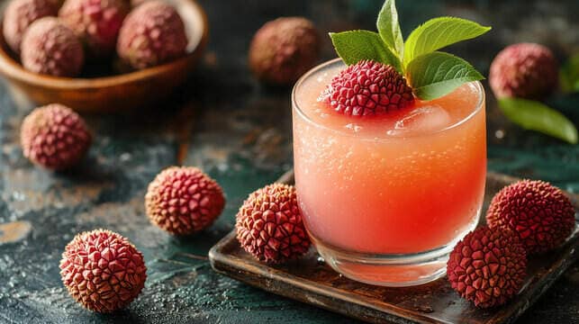 Freepik Fresh Lychee Juice Grey 250ml Himca Lychee Drink