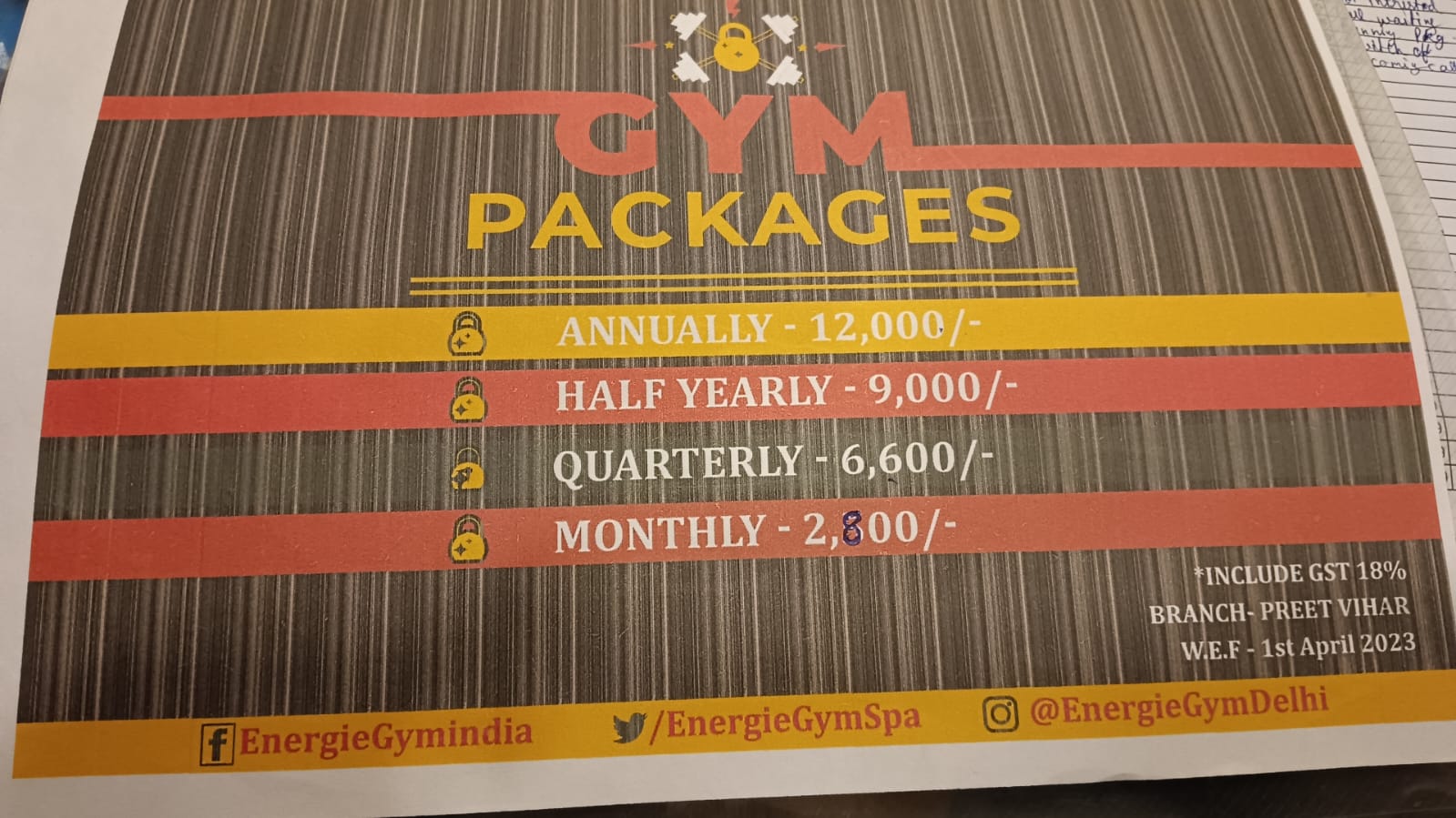 Energie Gym Preet Vihar in Preet Vihar,Delhi Best Gyms in Delhi