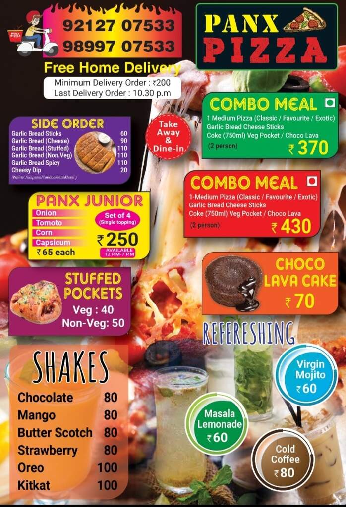 Panx Pizza in Govind PuriKalkaji,Delhi Order Food Online Best