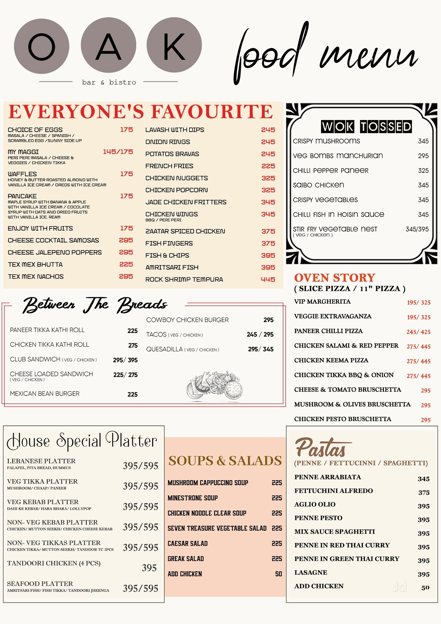 Oak Bar & Bistro in Noida Sector 62,Delhi Best North Indian