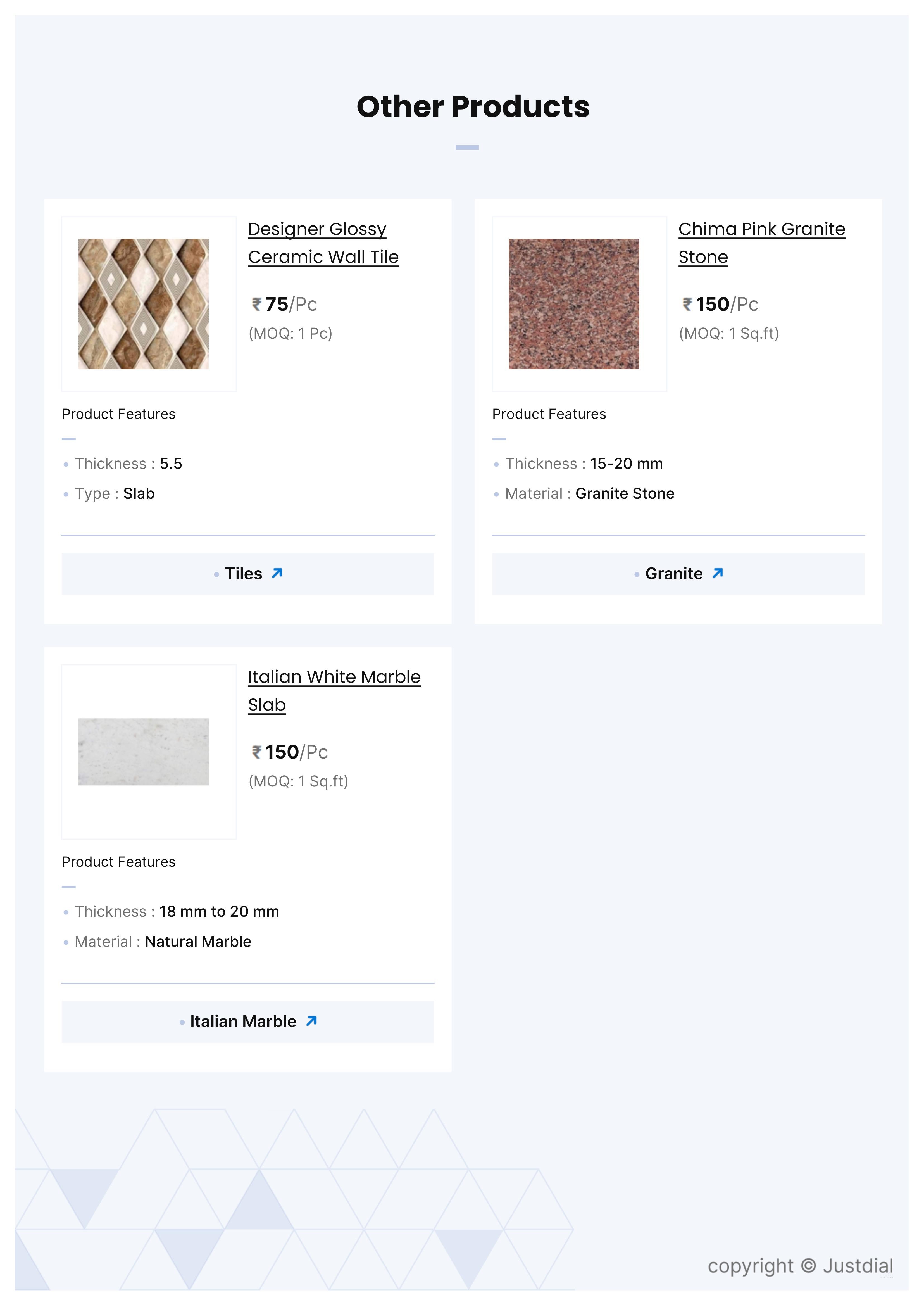 Gupta Tiles and Sanitary House Dealer from Badarpur, Delhi, India Company Profile