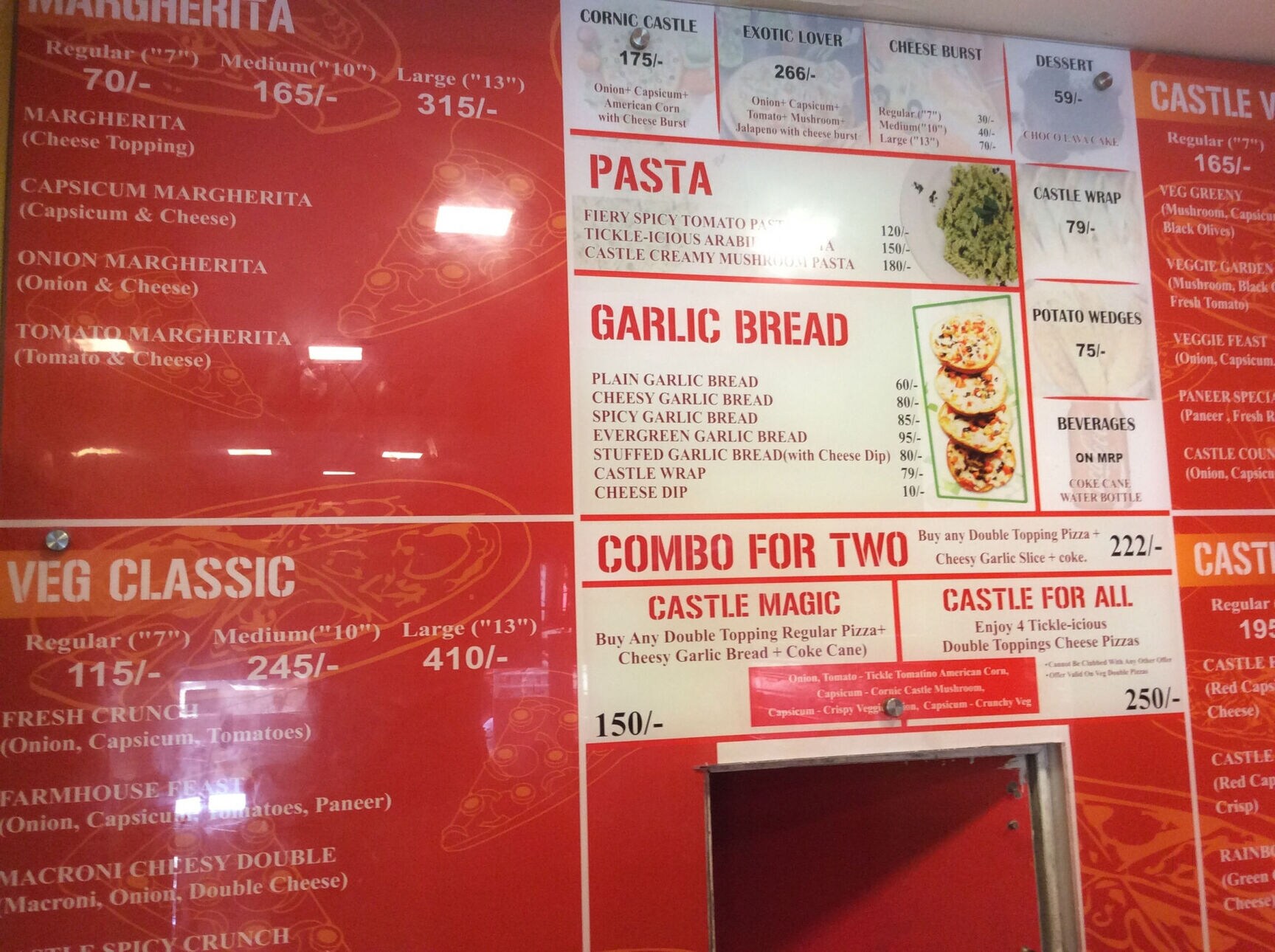 Find list of Pizza Castle Pizza Outlets in Vatika India Pizza Castle
