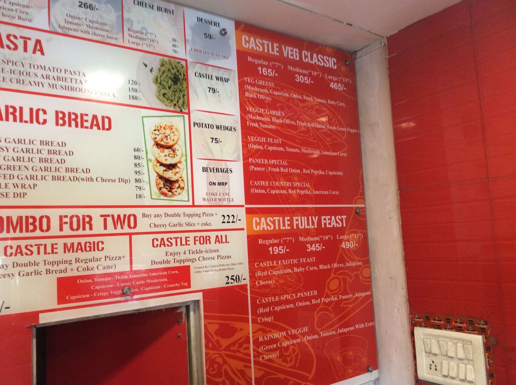 Find list of Pizza Castle Pizza Outlets in Jahangir Puri Pizza Castle