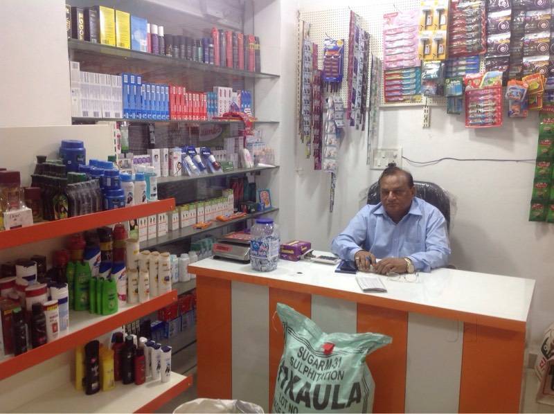 Kirana Store Counter Table