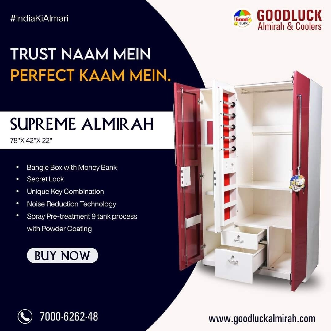 Good luck almirah price list discount