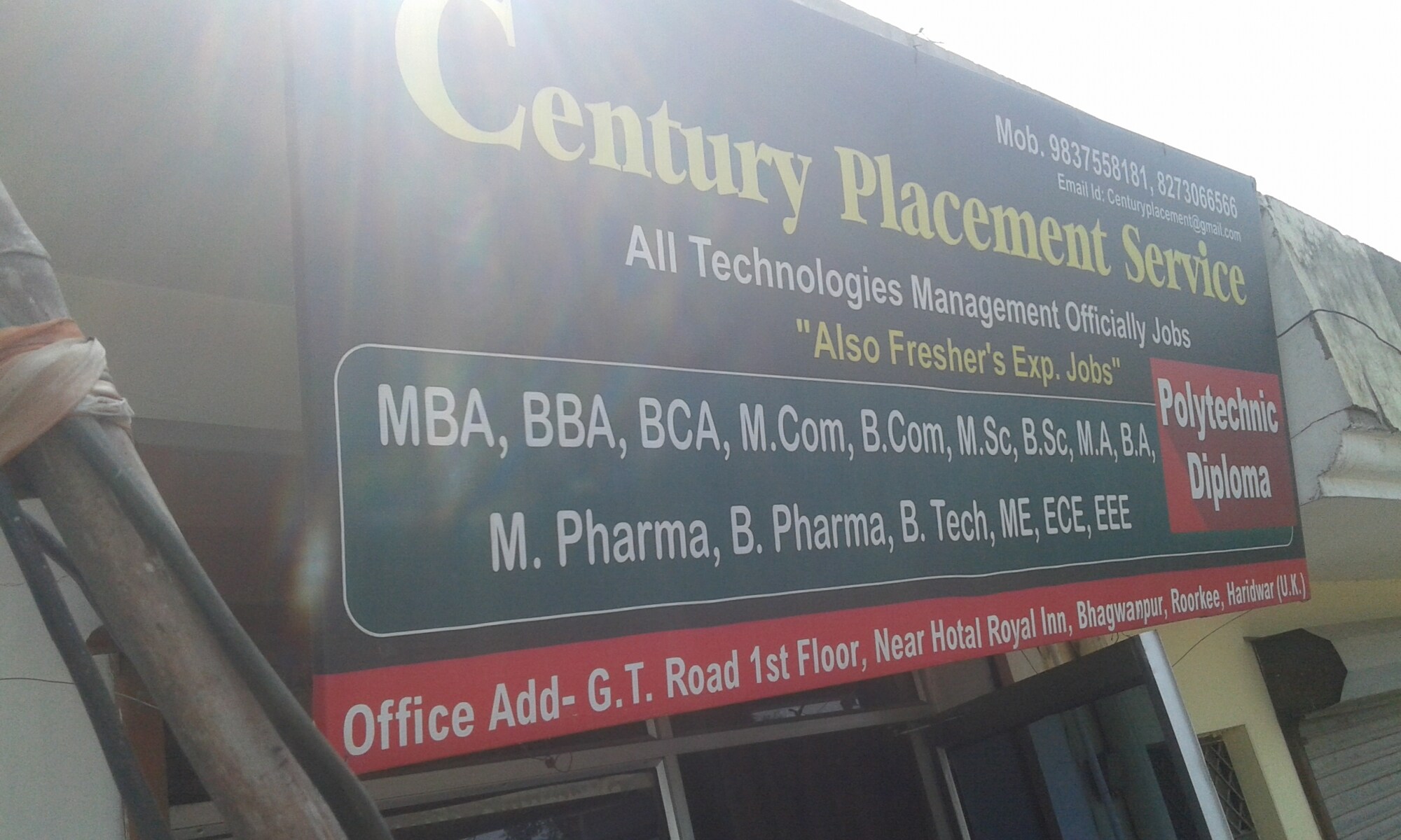 Century Placement Service Bhagwanpur Placement Services