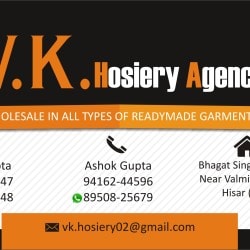 V K Hosiery Agency in Bhagat Singh Chowk,Hissar - Best Men ...