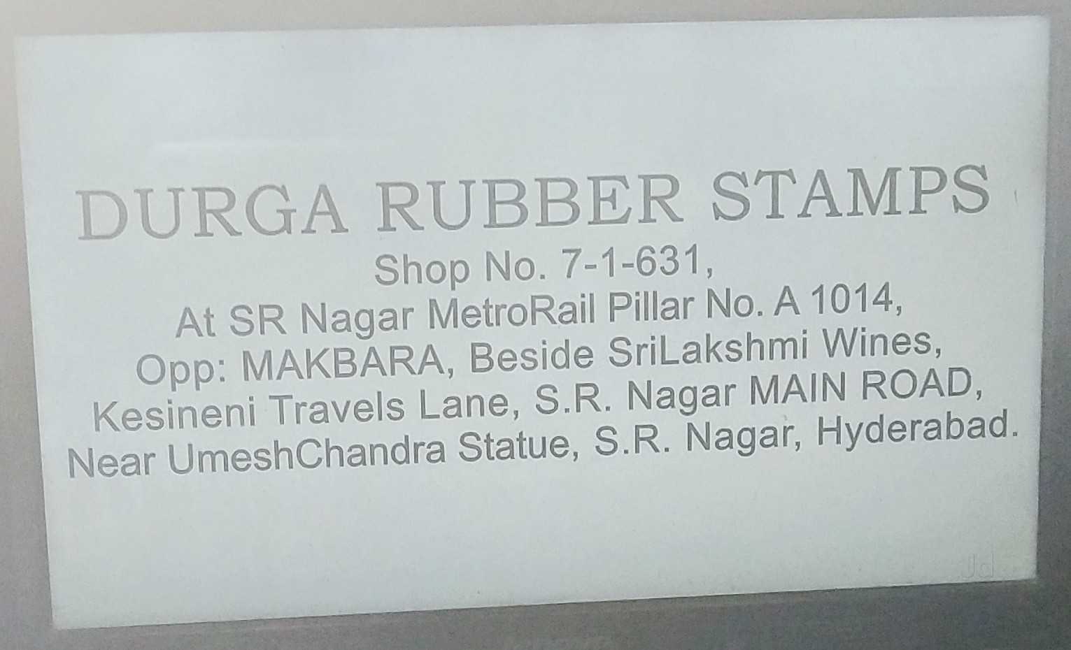 Catalogue Aarbee Preink Stamps in Ameerpet , Hyderabad Justdial