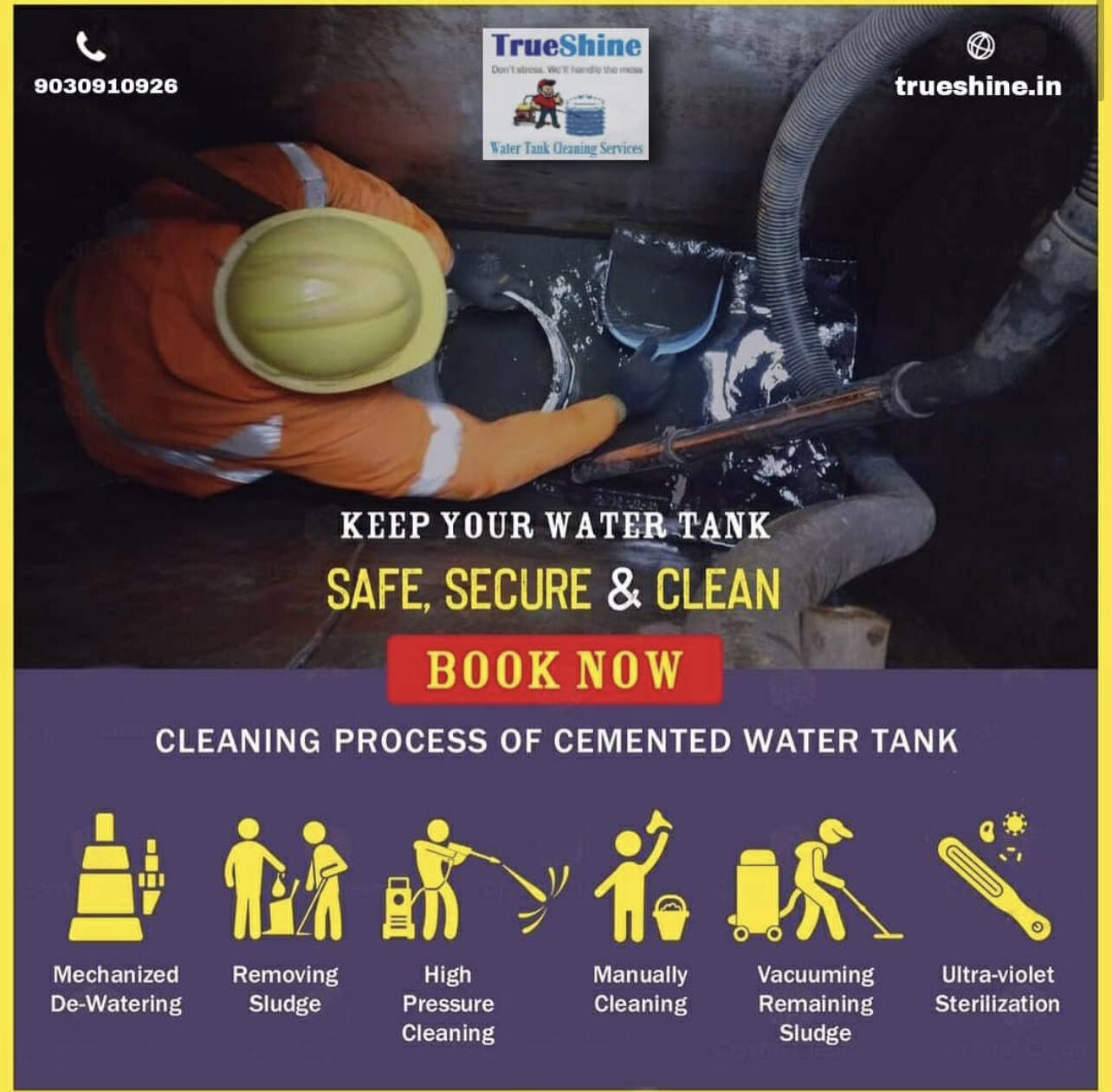 Top Cleaning Services For Underground Water Tank in Yakutpura Best