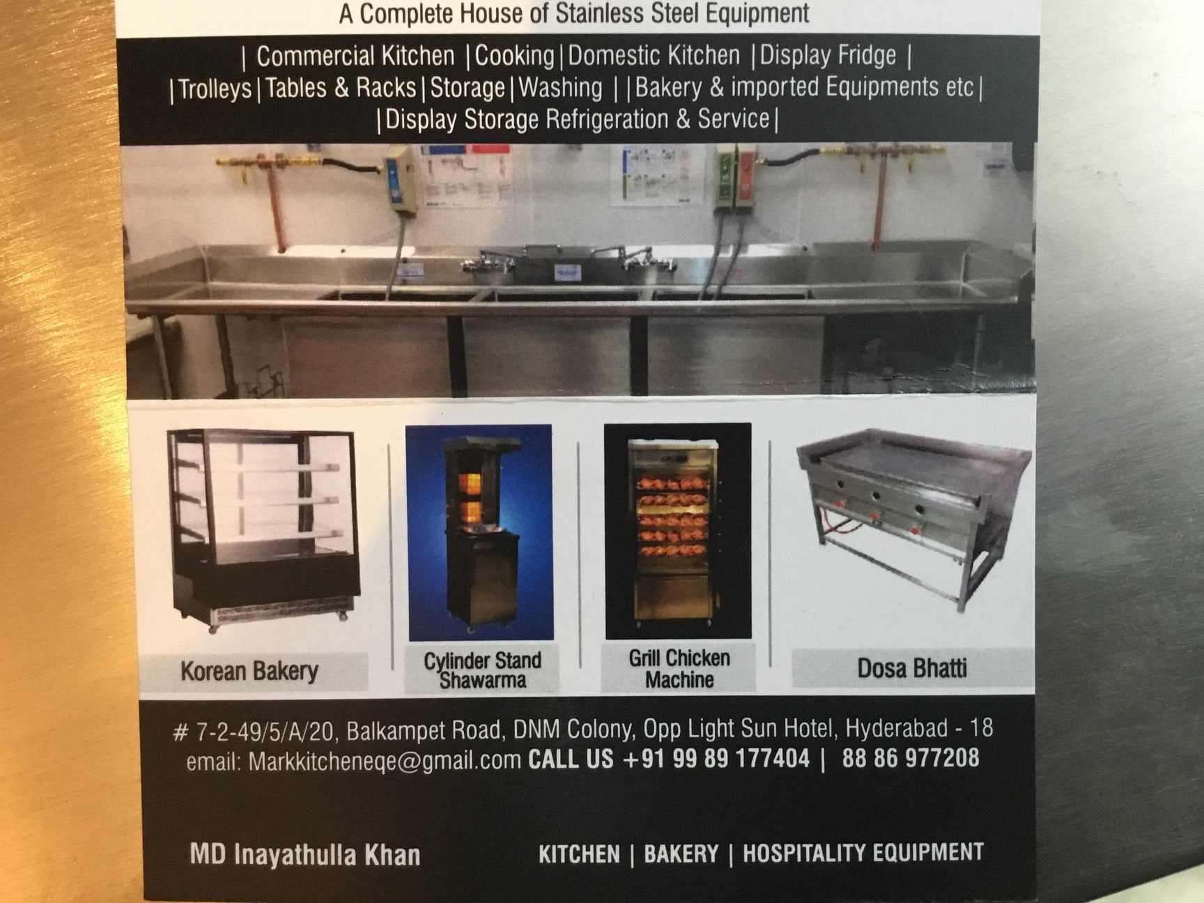 Mark Kitchen Equipment Balkampet Commercial Kitchen Equipment