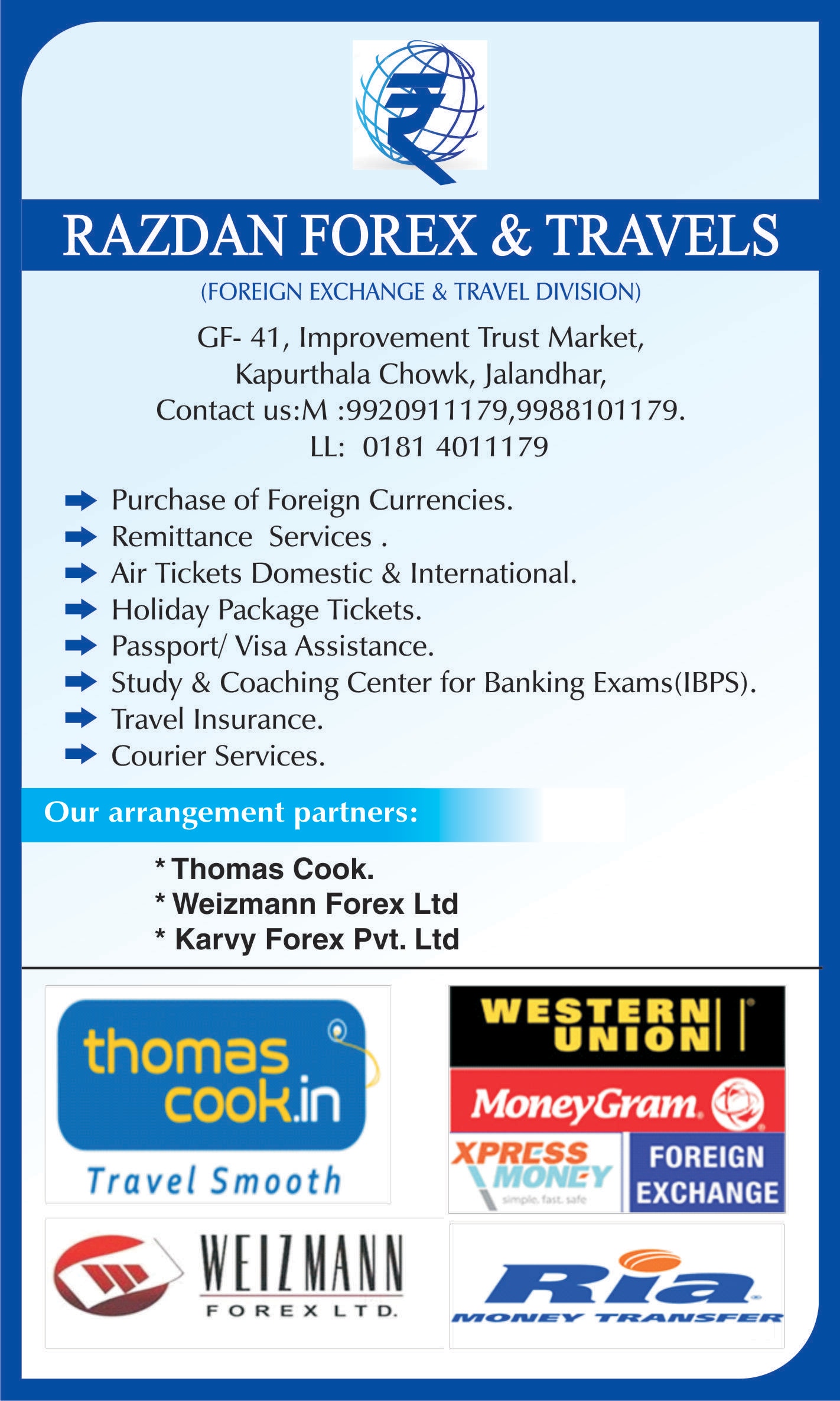 Top 10 Ria Money Transfer Agencies In Jalandhar Best Ria Money Transfer Agencies In Jalandhar