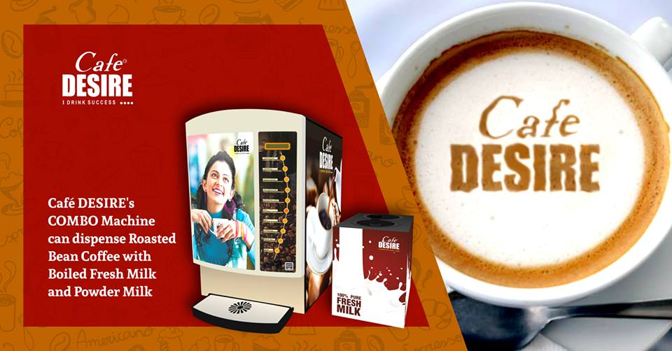 Cafe DESIRE Coffee Vending Machines Cafe DESIRE Cafe Coffee Day
