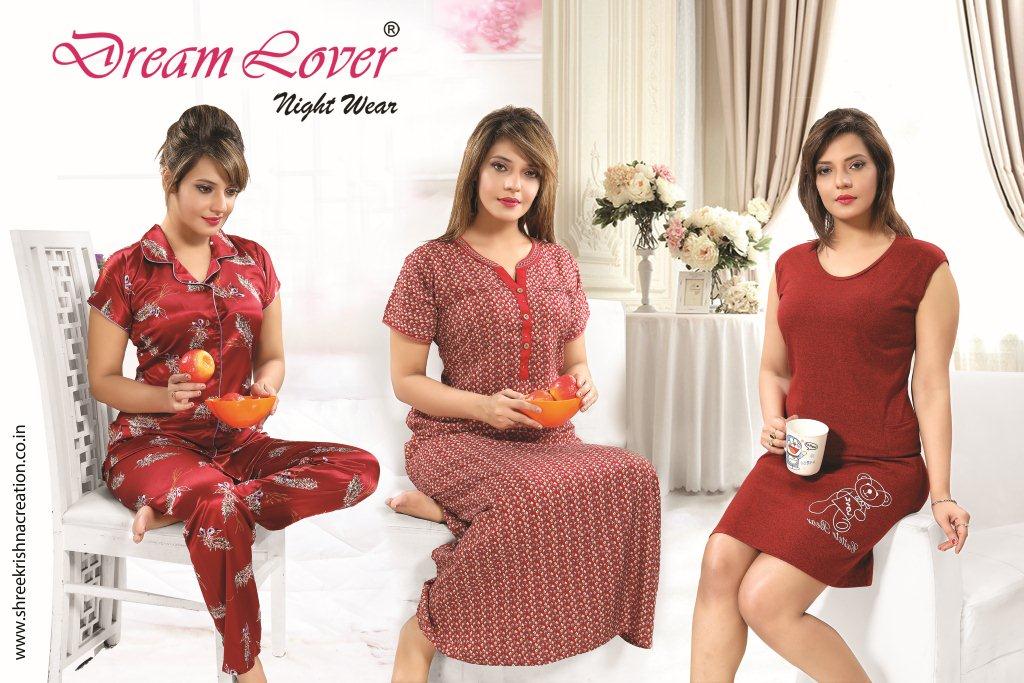 Satin XL Black Night Wear Satin XL Black Night Dress Price