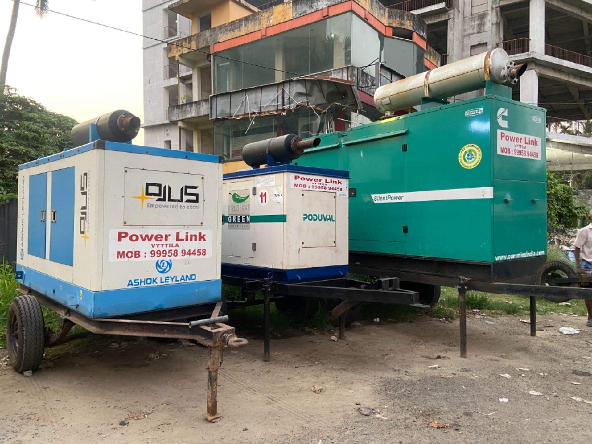Top Generators On Rent (5 Kva To 125 Kva) in Kochi Fort Best