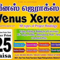 Venus Laser Printing & Binding in Palanganatham, Madurai - Best