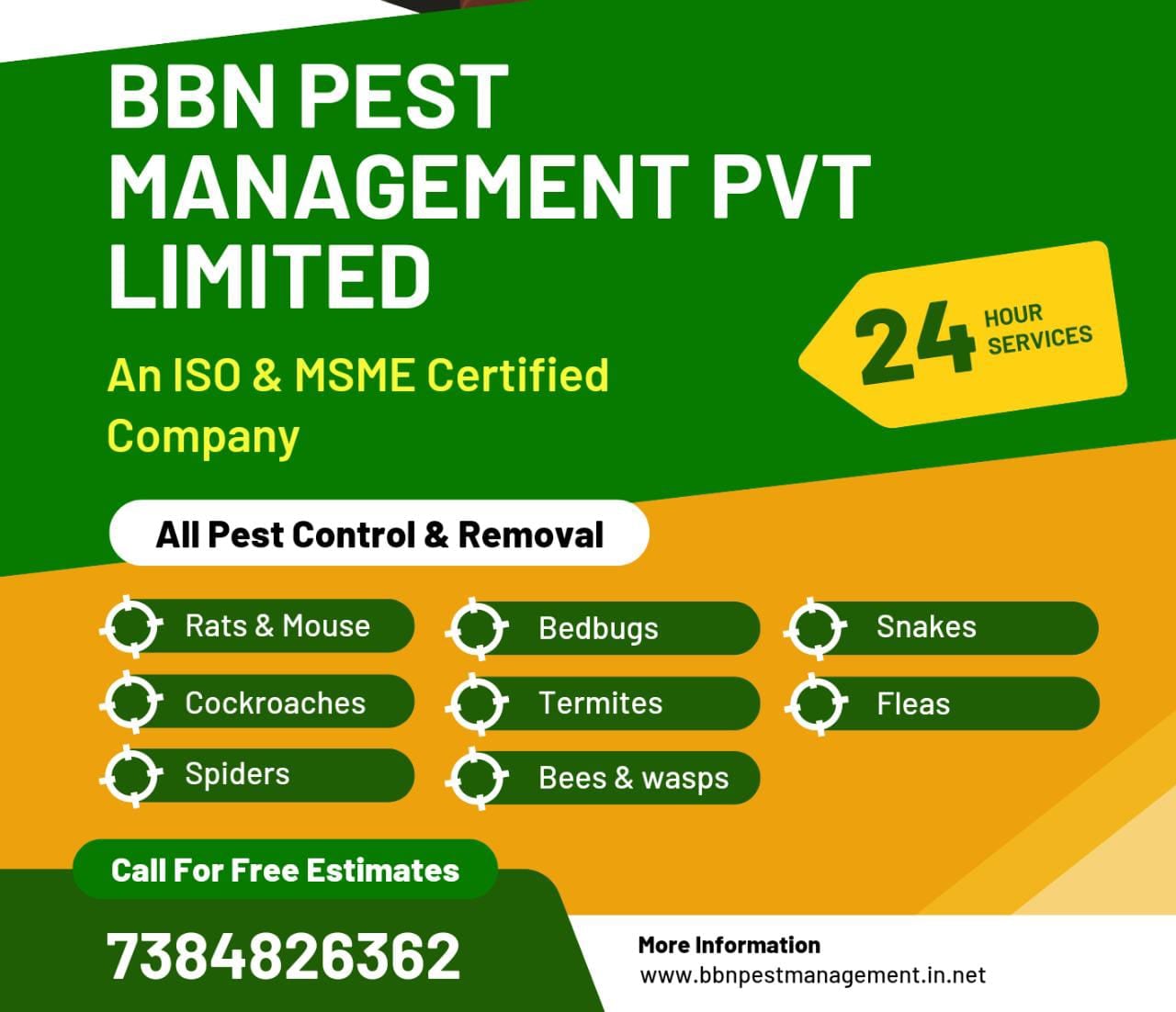 Pest Control Services for Bed Bugs in Mandar Road Tatkundo, Ranchi ...