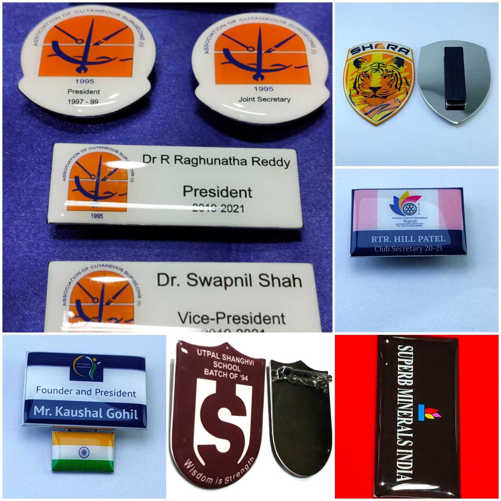 Top Name Badge Manufacturers in Rajkot नाम बैज मनुफक्चरर्स, राजकोट