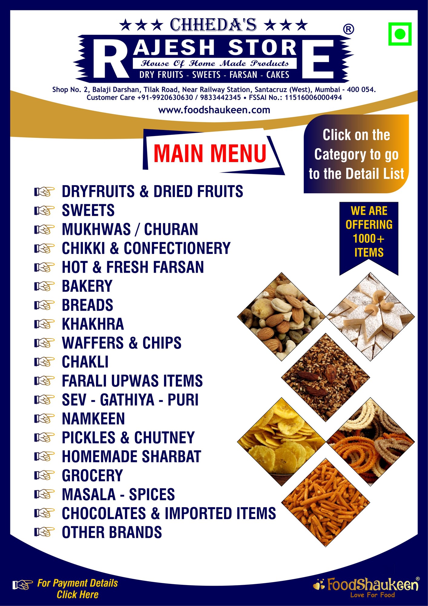 Rajesh Store in Santacruz West,Mumbai Best Dry Fruit Retailers in