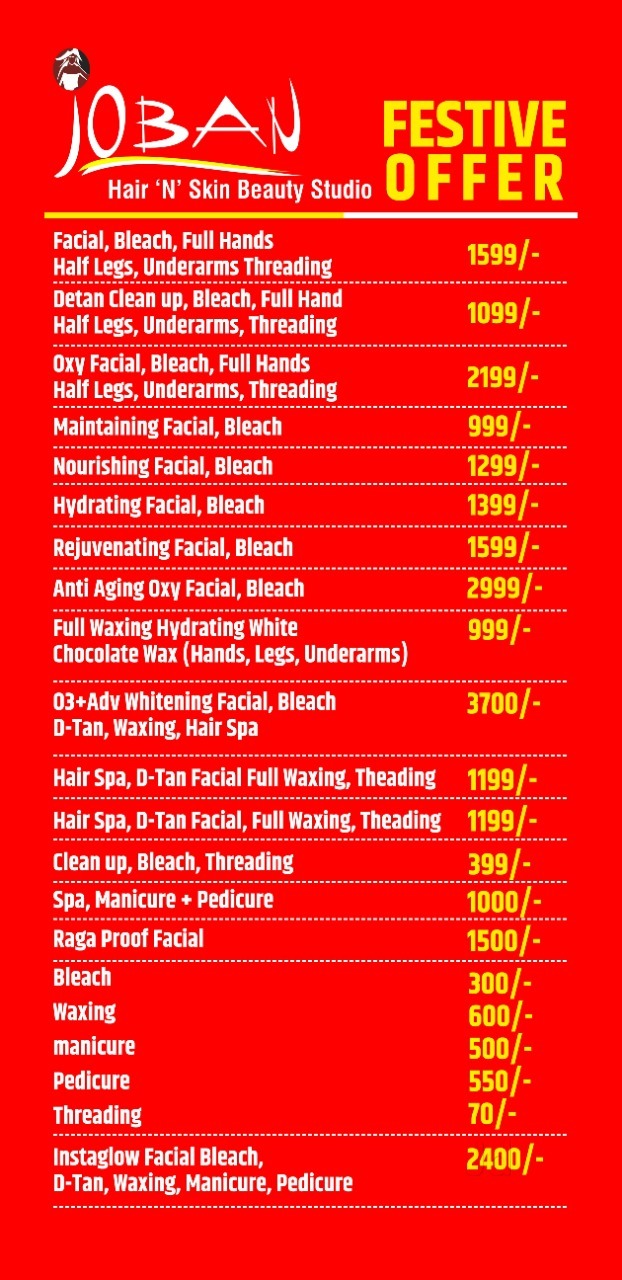 Beauty Parlour Near Me With Price List