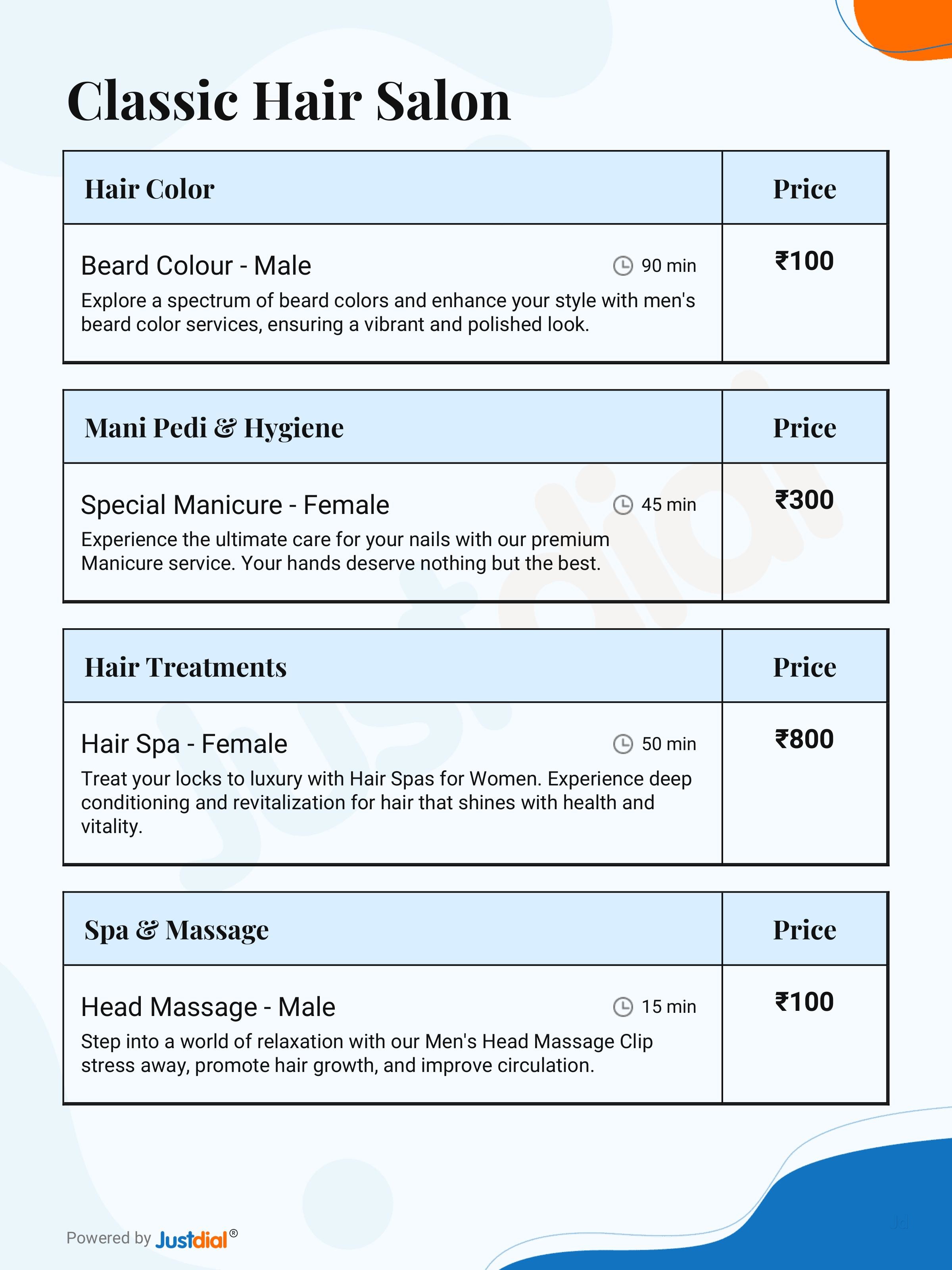 Classic Hair Salon in Delhi Best Salons in Delhi Justdial