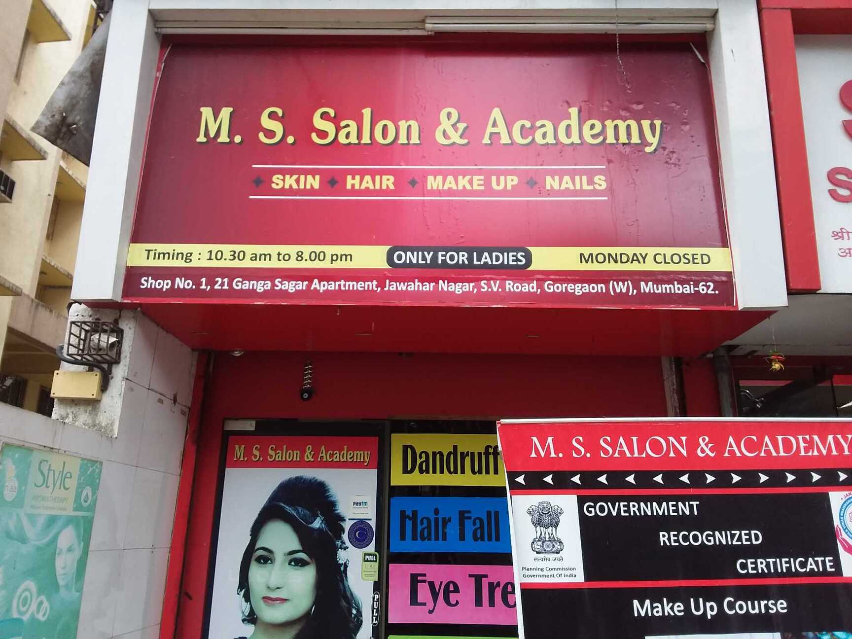 M S Salon Academy Goregaon West Salons In Mumbai Justdial