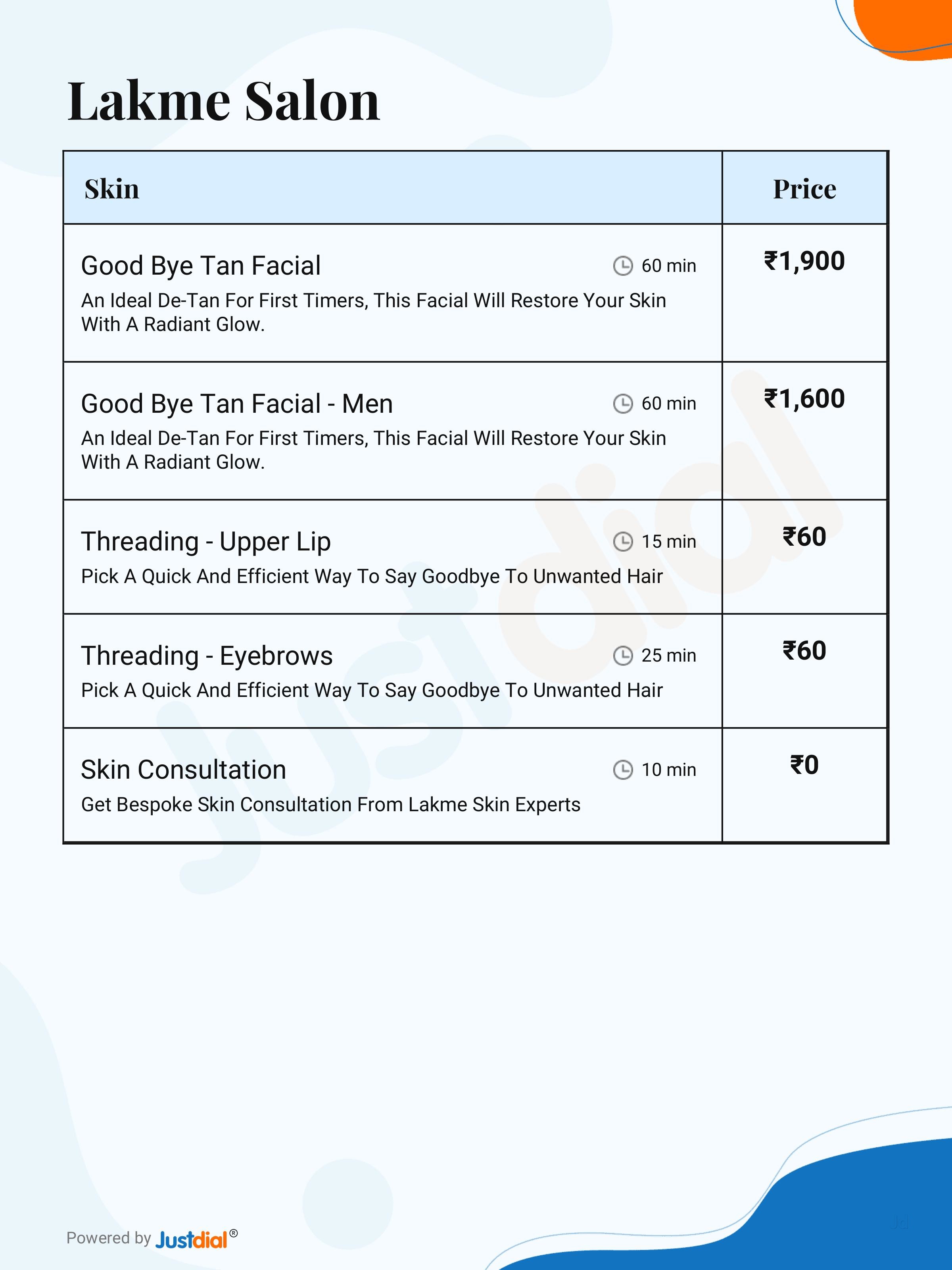 Lakme Salon in New Bel Road,Bangalore Best Salons in Bangalore Justdial
