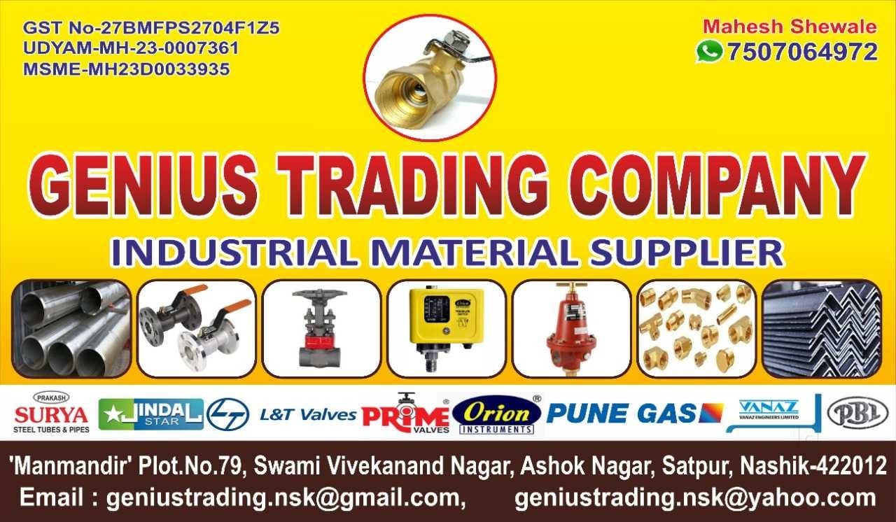Genius Trading Company in Satpur, Nashik - Best Cpvc Pipe Dealers in Nashik  - Justdial
