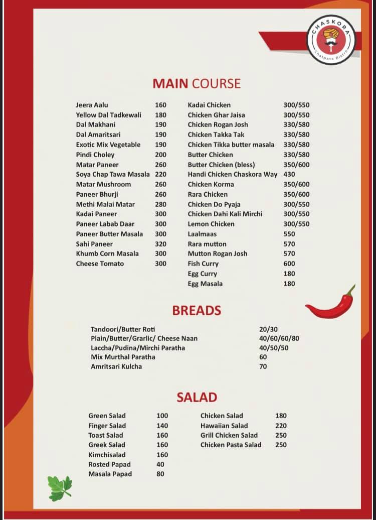 Chaskora Chatpata Bistro in Model Town,Panipat Order Food Online