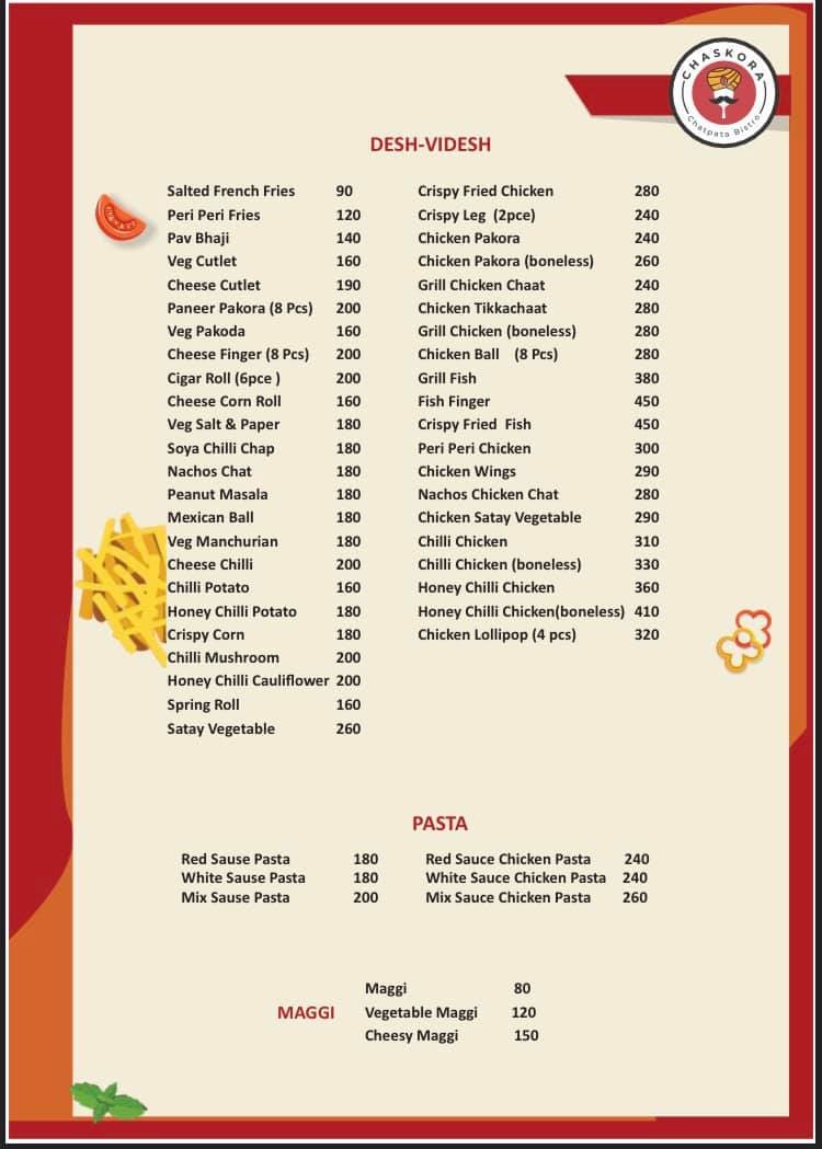 Chaskora Chatpata Bistro in Model Town,Panipat Order Food Online