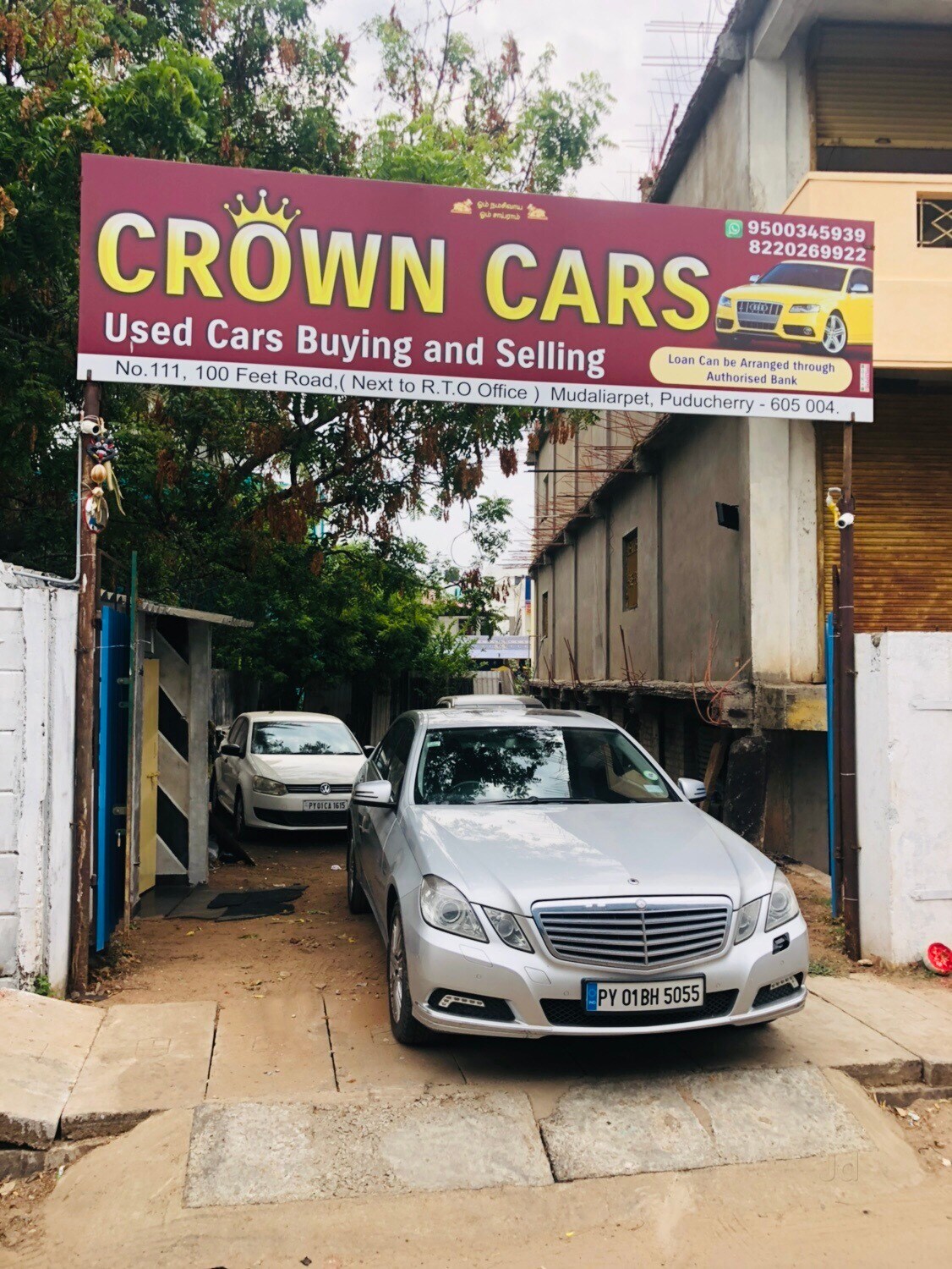 crown cars mudaliarpet second hand car dealers bugatti in office car