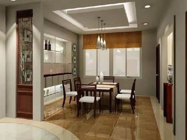 False Ceiling Design Small Hall With Dining Interior Design Pop