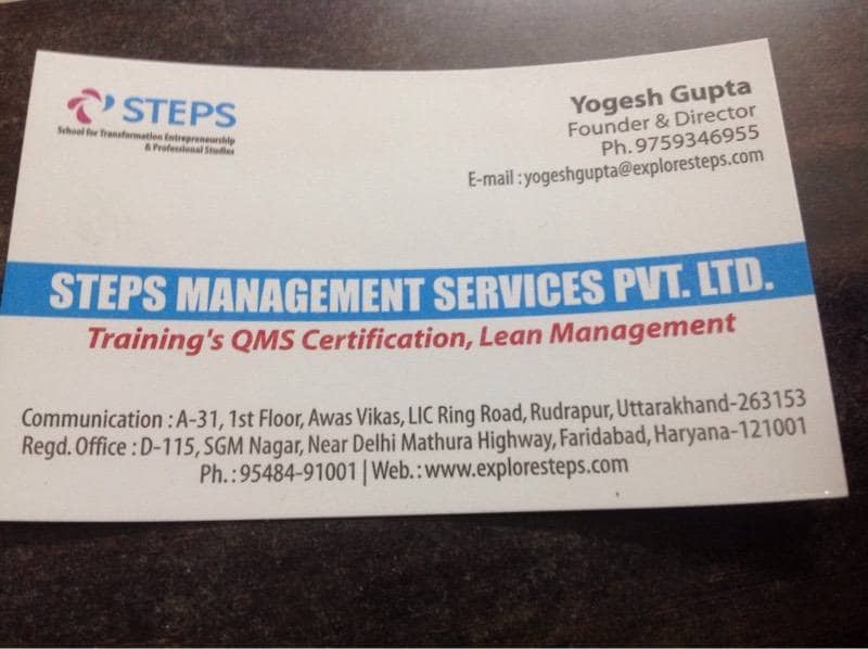 STEPS Management Services Pvt Ltd in Avas Vikas, Rudrapur - Best ...