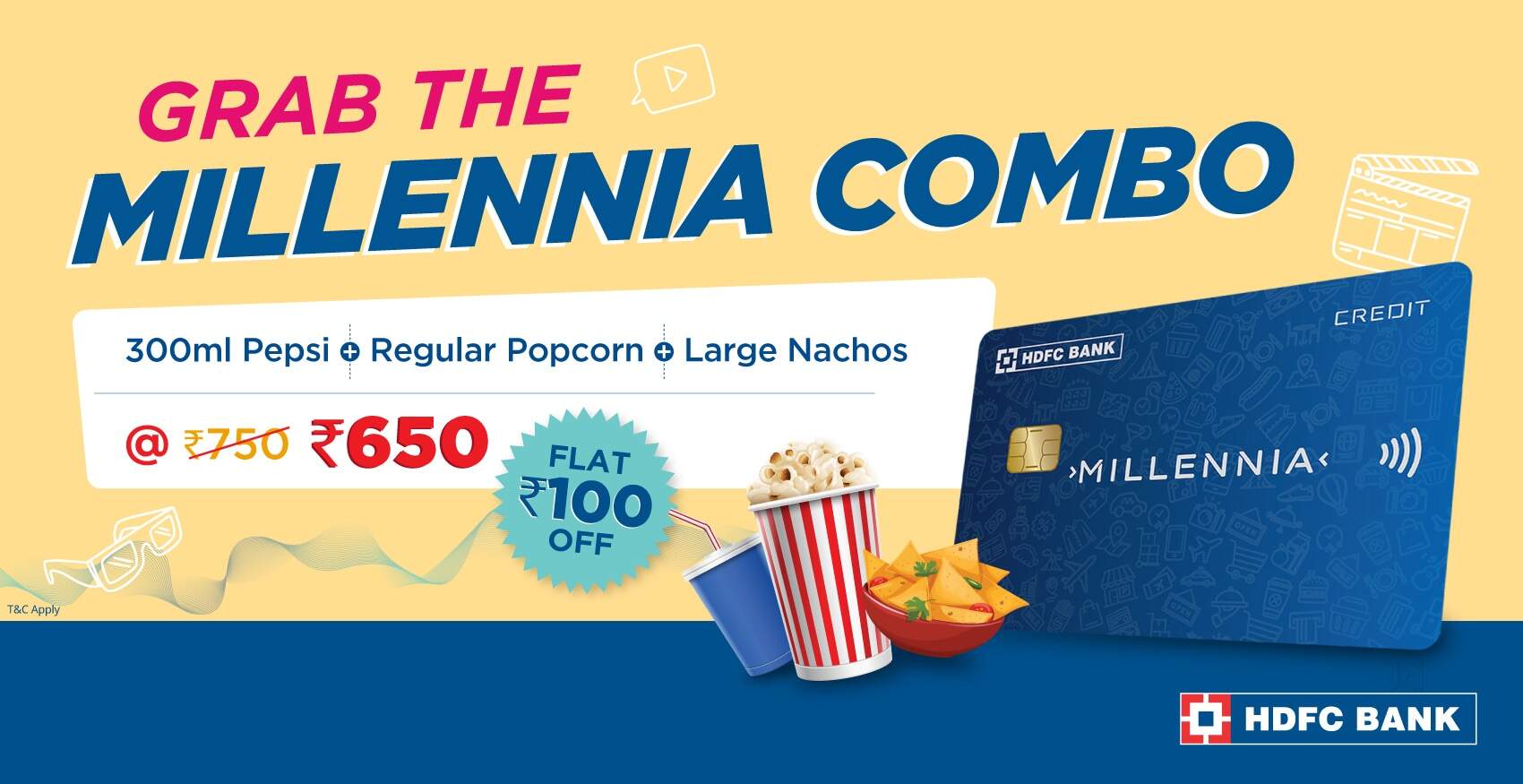 PVR INOX : Grab the Millennia Combo - Flat Rs. 100 Off Via Hdfc Bank ...