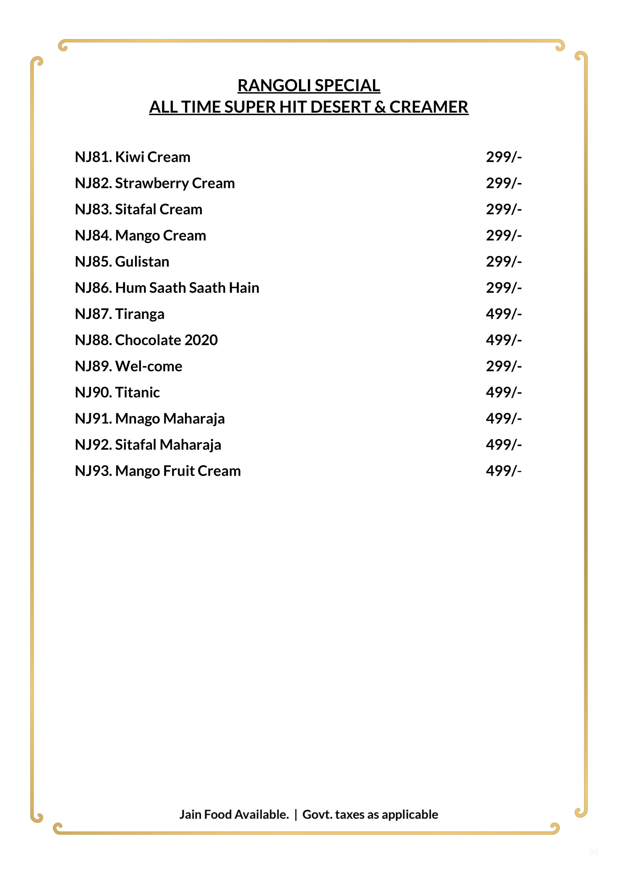 Rangoli Resto in Gita Nagar,Valsad Order Food Online Best