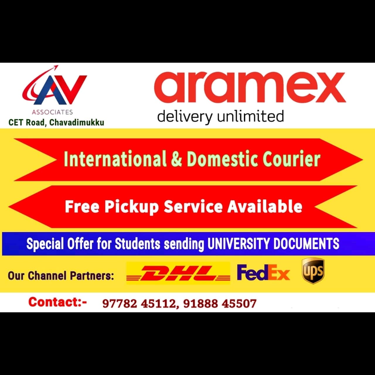 Top Aramex Domestic Courier Services in Kakkode Best Aramex Domestic Courier Services Kollam