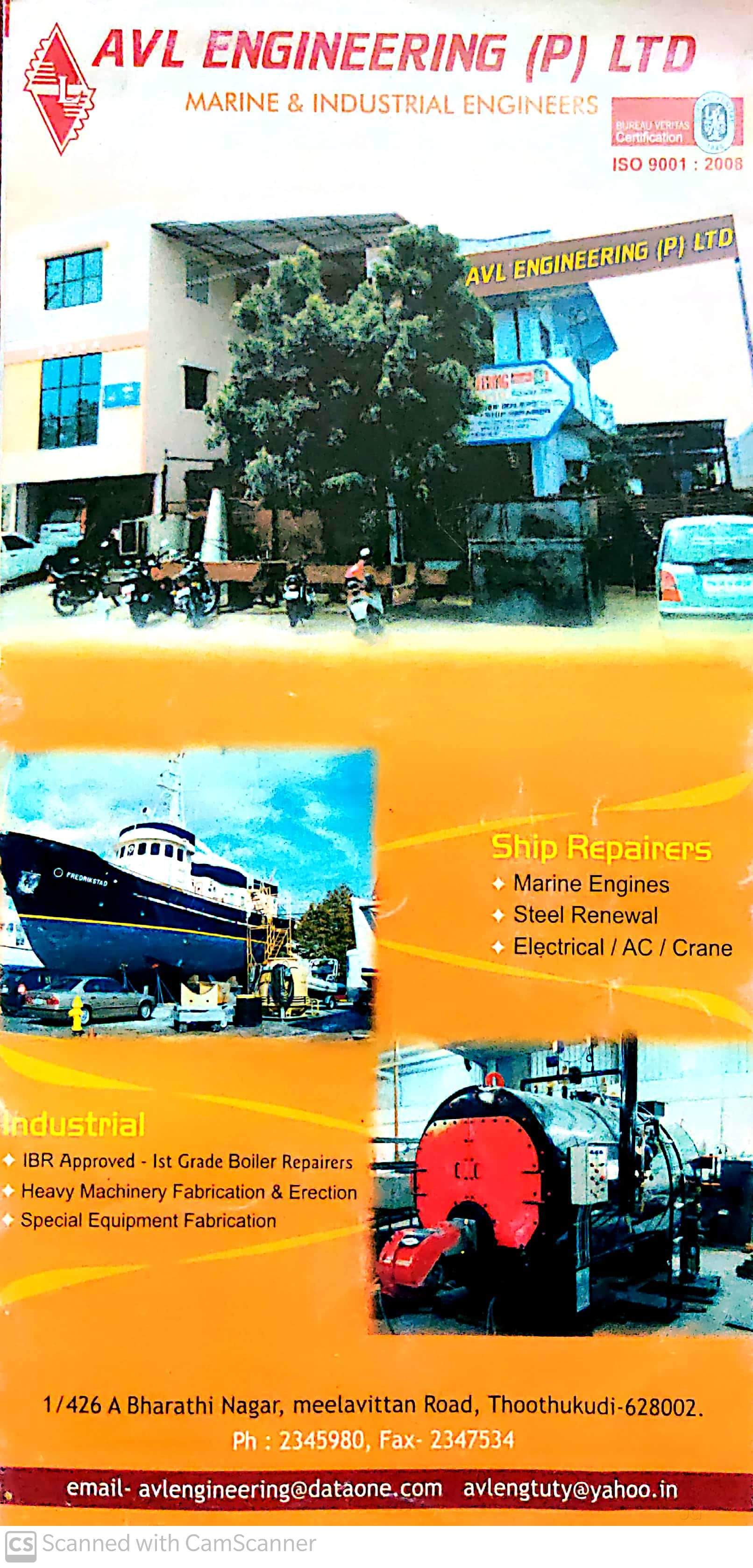 Avl Engineering in Beach Road, Thoothukudi - Best Ship Repair ...