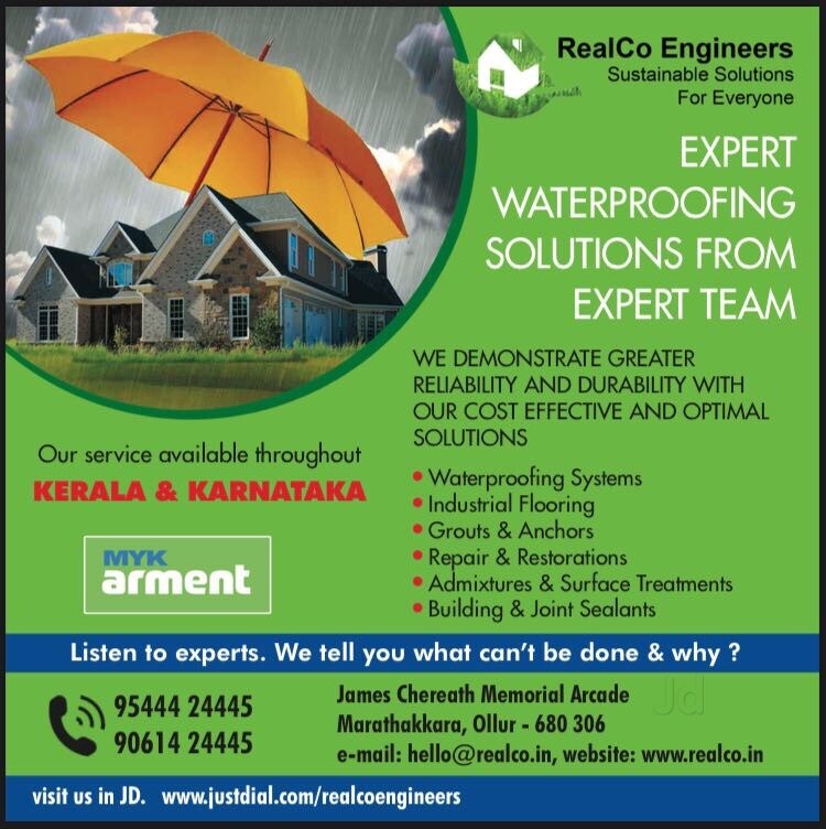 Top Waterproofing Contractors For Water Tank in Thrissur Best Water