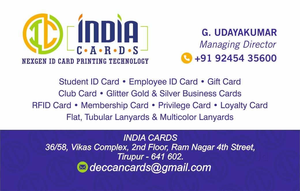 Top ID Card Printers in Tiruvarur ईद कार्ड प्रिंटिंग सर्विसेज